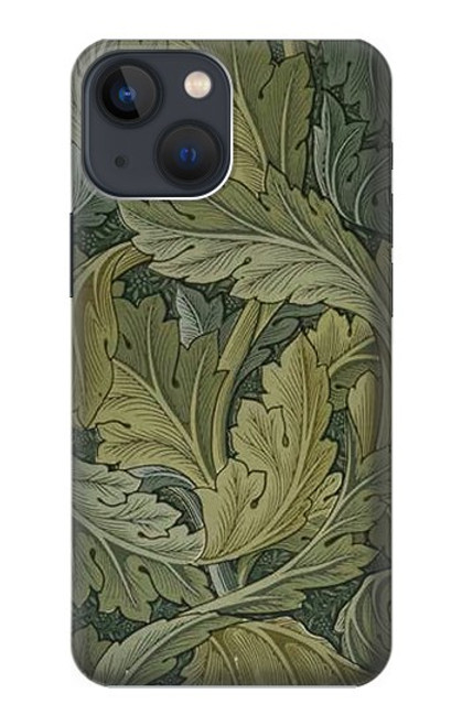 W3790 William Morris Acanthus Leaves Hülle Schutzhülle Taschen und Leder Flip für iPhone 14 Plus