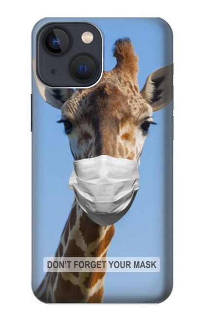 W3806 Funny Giraffe Hülle Schutzhülle Taschen und Leder Flip für iPhone 14 Plus