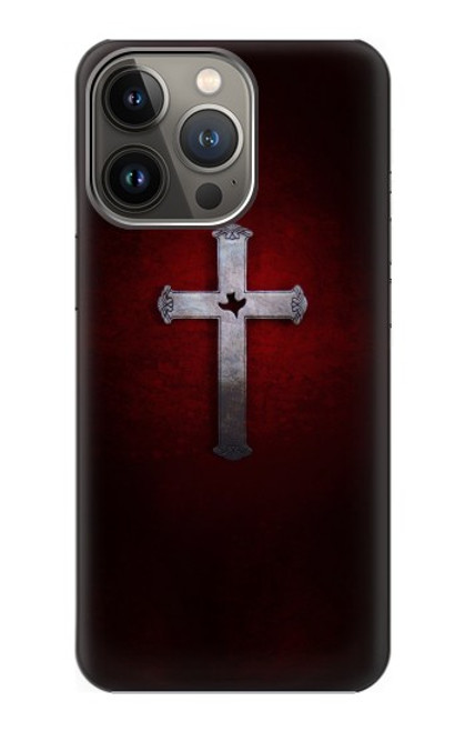 W3160 Christian Cross Hülle Schutzhülle Taschen und Leder Flip für iPhone 14 Pro Max