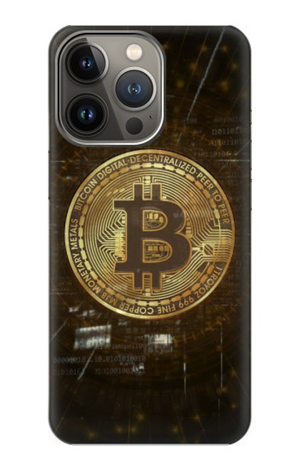 W3798 Cryptocurrency Bitcoin Hülle Schutzhülle Taschen und Leder Flip für iPhone 14 Pro Max