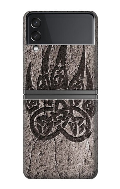 W3832 Viking Norse Bear Paw Berserkers Rock Hülle Schutzhülle Taschen Flip für Samsung Galaxy Z Flip 4