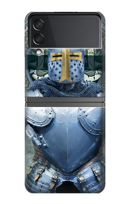 W3864 Medieval Templar Heavy Armor Knight Hülle Schutzhülle Taschen Flip für Samsung Galaxy Z Flip 4