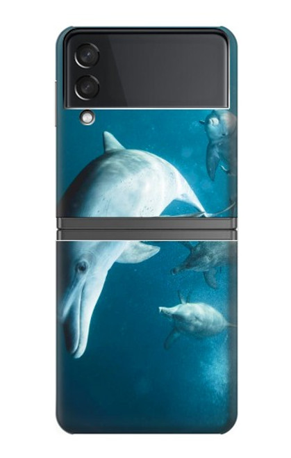 W3878 Dolphin Hülle Schutzhülle Taschen Flip für Samsung Galaxy Z Flip 4