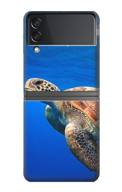 W3898 Sea Turtle Hülle Schutzhülle Taschen Flip für Samsung Galaxy Z Flip 4