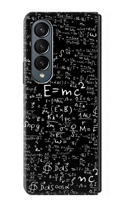 W2574 Mathematics Physics Blackboard Equation Hülle Schutzhülle Taschen Flip für Samsung Galaxy Z Fold 4