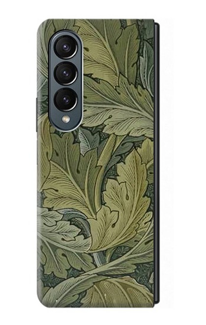 W3790 William Morris Acanthus Leaves Hülle Schutzhülle Taschen Flip für Samsung Galaxy Z Fold 4