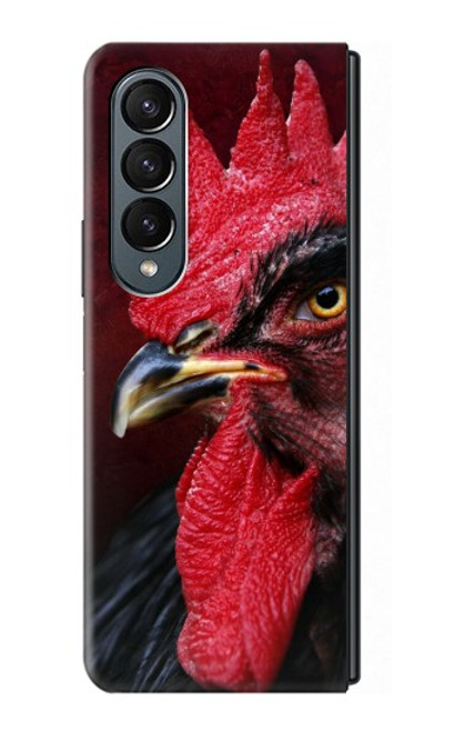 W3797 Chicken Rooster Hülle Schutzhülle Taschen Flip für Samsung Galaxy Z Fold 4