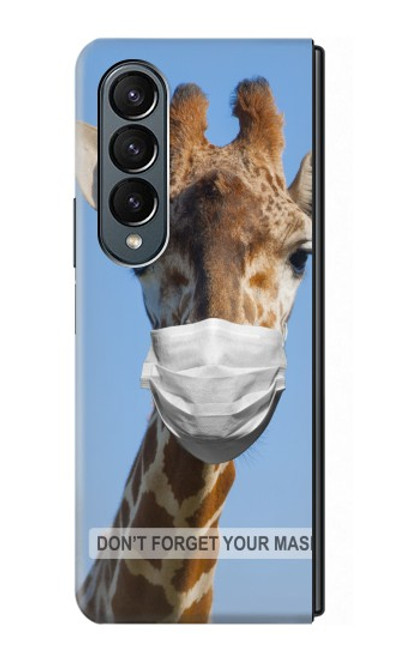 W3806 Funny Giraffe Hülle Schutzhülle Taschen Flip für Samsung Galaxy Z Fold 4