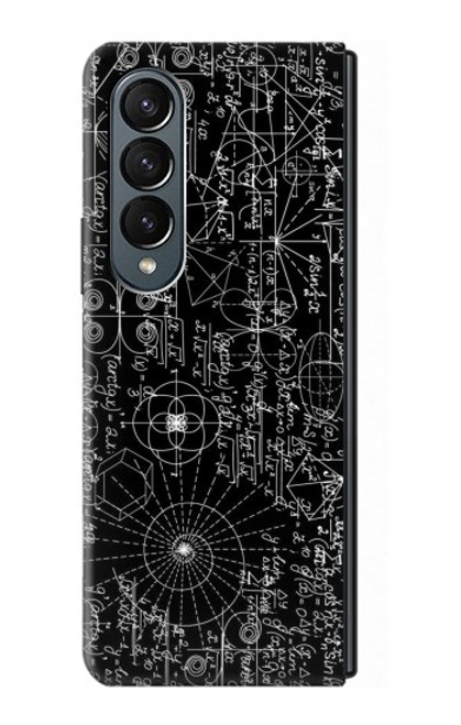 W3808 Mathematics Blackboard Hülle Schutzhülle Taschen Flip für Samsung Galaxy Z Fold 4