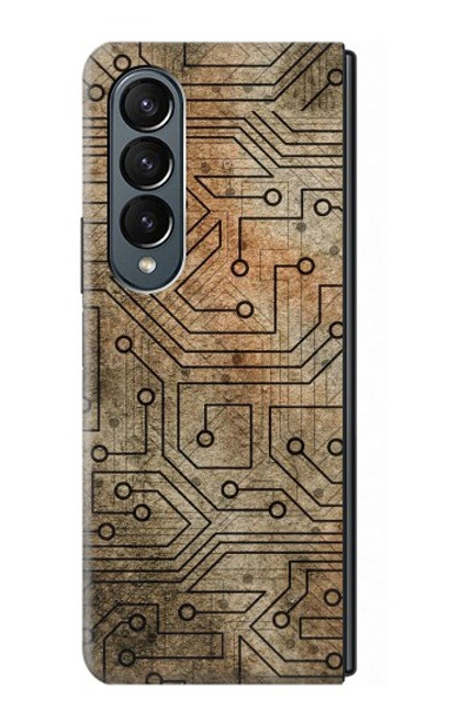 W3812 PCB Print Design Hülle Schutzhülle Taschen Flip für Samsung Galaxy Z Fold 4