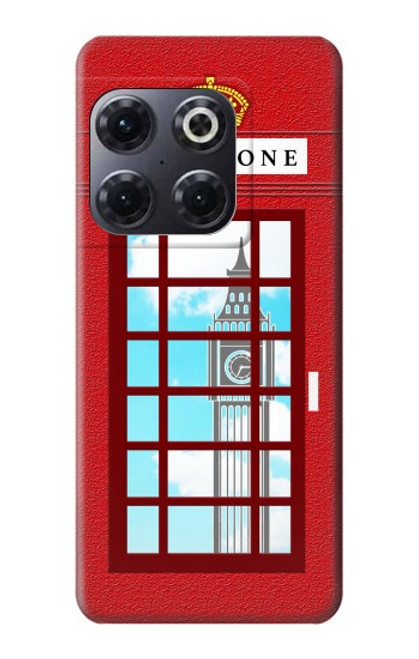 W2059 England British Telephone Box Minimalist Hülle Schutzhülle Taschen und Leder Flip für OnePlus 10T