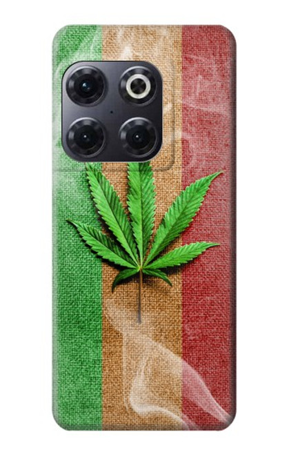 W2109 Smoke Reggae Rasta Flag Hülle Schutzhülle Taschen und Leder Flip für OnePlus 10T