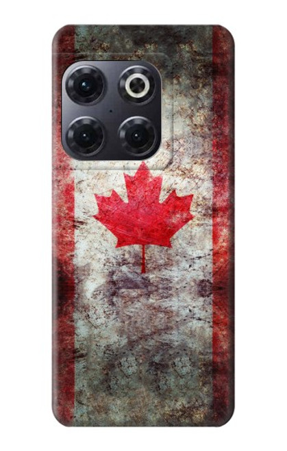 W2490 Canada Maple Leaf Flag Texture Hülle Schutzhülle Taschen und Leder Flip für OnePlus 10T