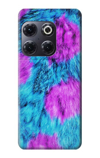 W2757 Monster Fur Skin Pattern Graphic Hülle Schutzhülle Taschen und Leder Flip für OnePlus 10T