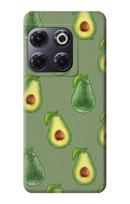 W3285 Avocado Fruit Pattern Hülle Schutzhülle Taschen und Leder Flip für OnePlus 10T