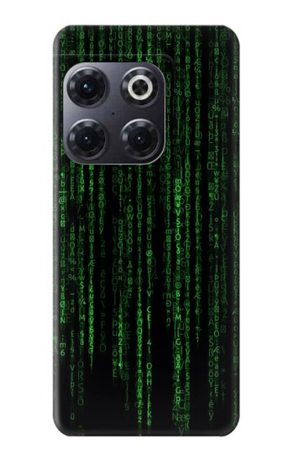 W3668 Binary Code Hülle Schutzhülle Taschen und Leder Flip für OnePlus 10T