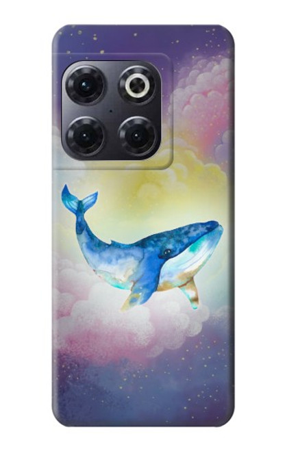 W3802 Dream Whale Pastel Fantasy Hülle Schutzhülle Taschen und Leder Flip für OnePlus 10T