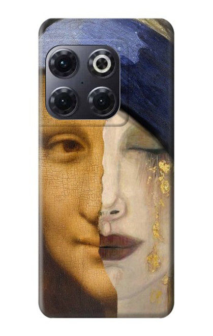 W3853 Mona Lisa Gustav Klimt Vermeer Hülle Schutzhülle Taschen und Leder Flip für OnePlus 10T