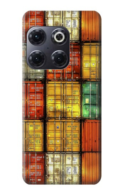 W3861 Colorful Container Block Hülle Schutzhülle Taschen und Leder Flip für OnePlus 10T