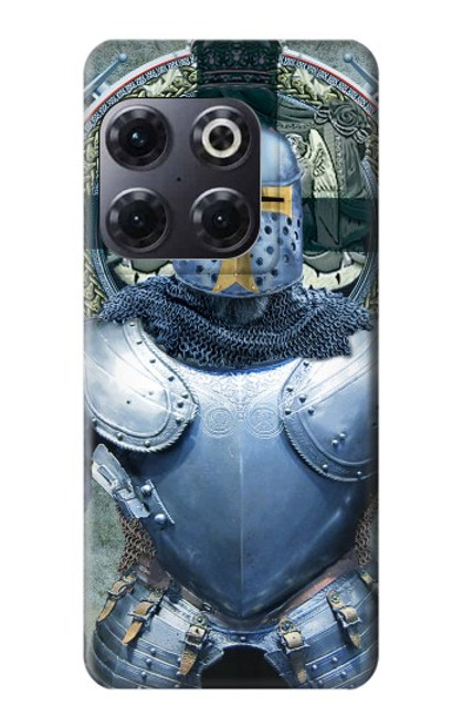 W3864 Medieval Templar Heavy Armor Knight Hülle Schutzhülle Taschen und Leder Flip für OnePlus 10T