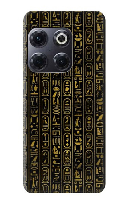 W3869 Ancient Egyptian Hieroglyphic Hülle Schutzhülle Taschen und Leder Flip für OnePlus 10T