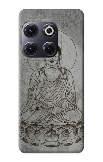 W3873 Buddha Line Art Hülle Schutzhülle Taschen und Leder Flip für OnePlus 10T