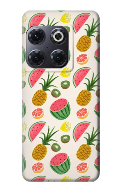 W3883 Fruit Pattern Hülle Schutzhülle Taschen und Leder Flip für OnePlus 10T