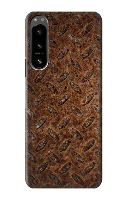 W0542 Rust Texture Hülle Schutzhülle Taschen und Leder Flip für Sony Xperia 5 IV