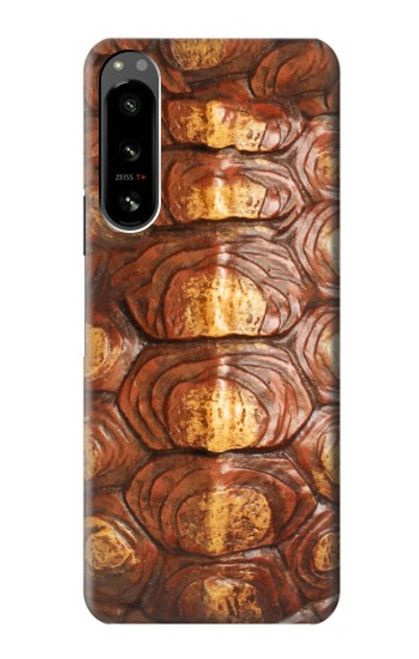 W0579 Turtle Carapace Hülle Schutzhülle Taschen und Leder Flip für Sony Xperia 5 IV