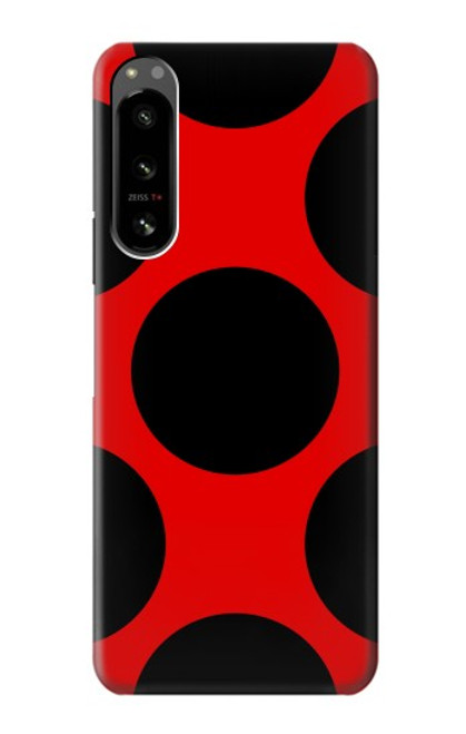 W1829 Ladybugs Dot Pattern Hülle Schutzhülle Taschen und Leder Flip für Sony Xperia 5 IV
