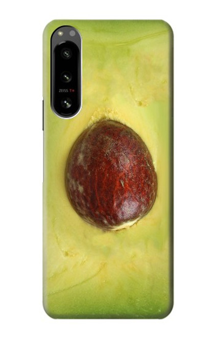 W2552 Avocado Fruit Hülle Schutzhülle Taschen und Leder Flip für Sony Xperia 5 IV