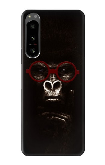 W3529 Thinking Gorilla Hülle Schutzhülle Taschen und Leder Flip für Sony Xperia 5 IV