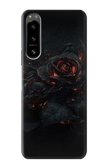 W3672 Burned Rose Hülle Schutzhülle Taschen und Leder Flip für Sony Xperia 5 IV