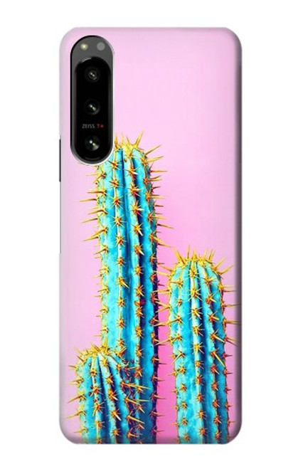 W3673 Cactus Hülle Schutzhülle Taschen und Leder Flip für Sony Xperia 5 IV