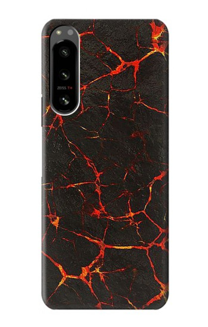 W3696 Lava Magma Hülle Schutzhülle Taschen und Leder Flip für Sony Xperia 5 IV