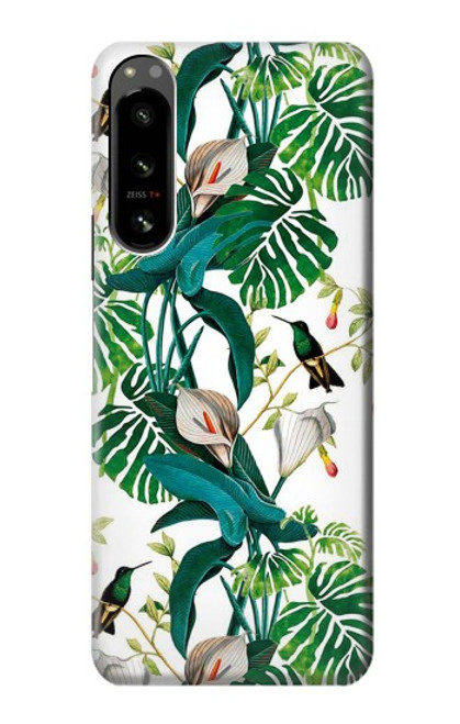 W3697 Leaf Life Birds Hülle Schutzhülle Taschen und Leder Flip für Sony Xperia 5 IV