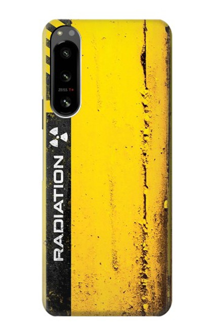 W3714 Radiation Warning Hülle Schutzhülle Taschen und Leder Flip für Sony Xperia 5 IV