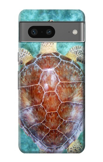 W1424 Sea Turtle Hülle Schutzhülle Taschen und Leder Flip für Google Pixel 7