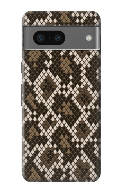 W3389 Seamless Snake Skin Pattern Graphic Hülle Schutzhülle Taschen und Leder Flip für Google Pixel 7