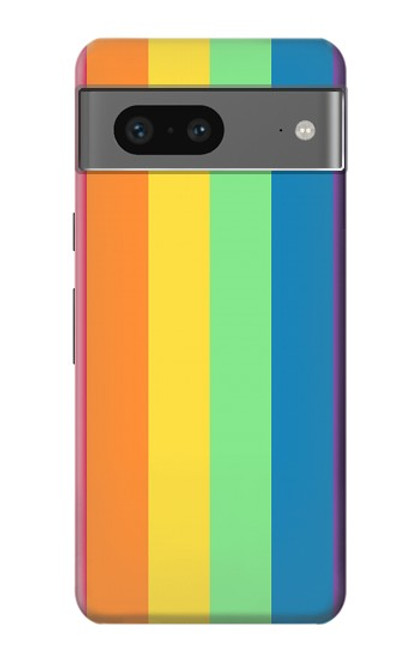 W3699 LGBT Pride Hülle Schutzhülle Taschen und Leder Flip für Google Pixel 7