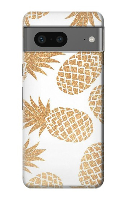 W3718 Seamless Pineapple Hülle Schutzhülle Taschen und Leder Flip für Google Pixel 7