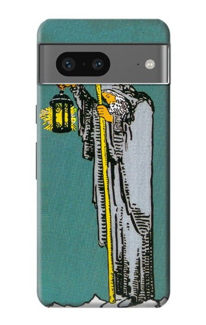 W3741 Tarot Card The Hermit Hülle Schutzhülle Taschen und Leder Flip für Google Pixel 7