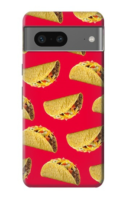 W3755 Mexican Taco Tacos Hülle Schutzhülle Taschen und Leder Flip für Google Pixel 7