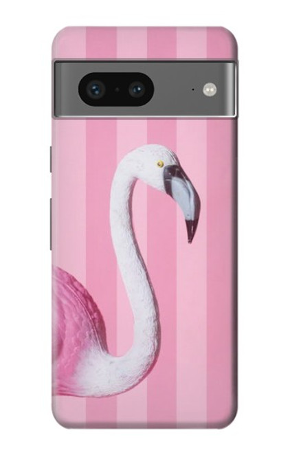 W3805 Flamingo Pink Pastel Hülle Schutzhülle Taschen und Leder Flip für Google Pixel 7