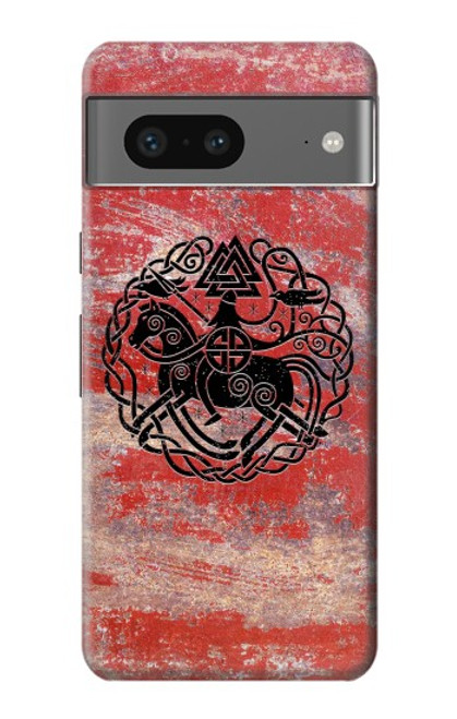 W3831 Viking Norse Ancient Symbol Hülle Schutzhülle Taschen und Leder Flip für Google Pixel 7