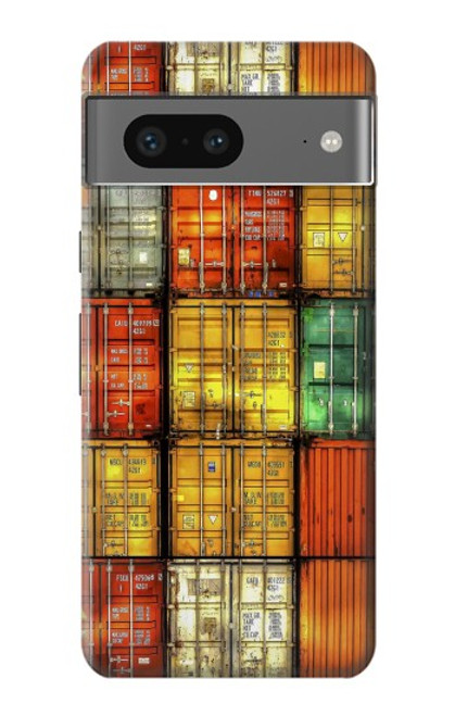 W3861 Colorful Container Block Hülle Schutzhülle Taschen und Leder Flip für Google Pixel 7