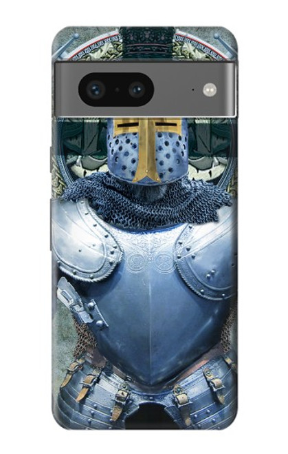 W3864 Medieval Templar Heavy Armor Knight Hülle Schutzhülle Taschen und Leder Flip für Google Pixel 7