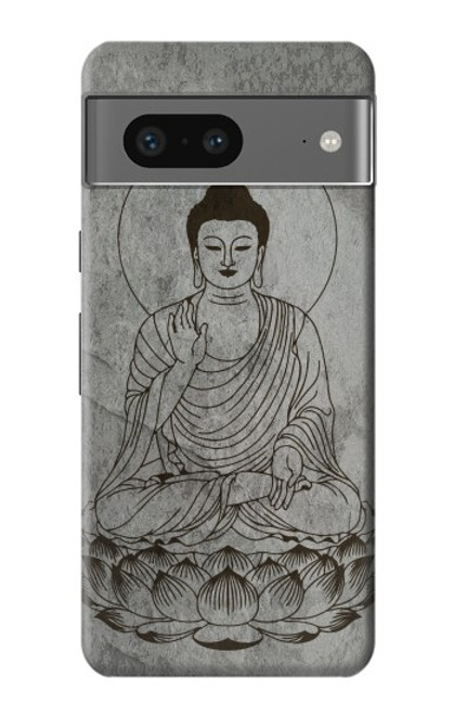 W3873 Buddha Line Art Hülle Schutzhülle Taschen und Leder Flip für Google Pixel 7