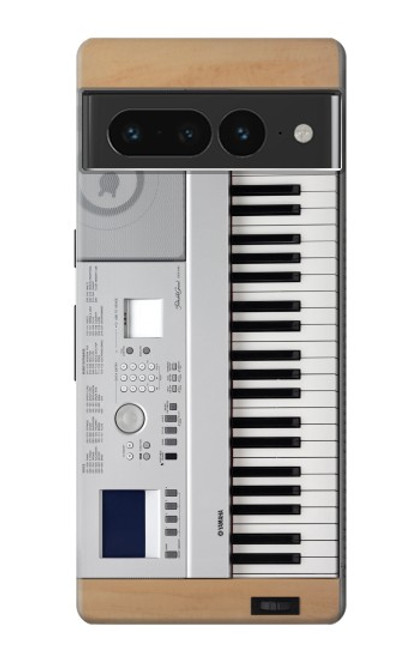 W0891 Keyboard Digital Piano Hülle Schutzhülle Taschen und Leder Flip für Google Pixel 7 Pro