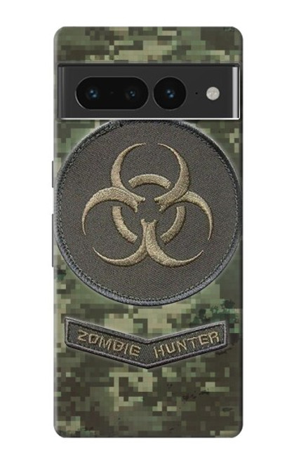 W3468 Biohazard Zombie Hunter Graphic Hülle Schutzhülle Taschen und Leder Flip für Google Pixel 7 Pro
